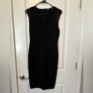 T.Tahari Black Sheath Dress Size 4